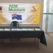 ACM broadacre mulcher on display at the Australian Cotton Trade Show in Griffith
